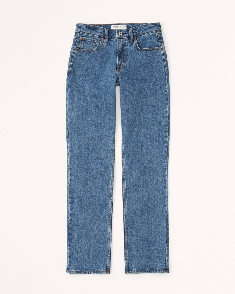 Image of Curve Love Mid Rise 90s Straight Jean