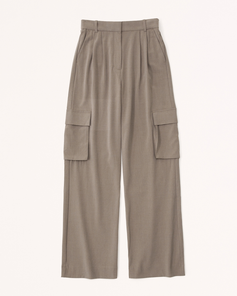 Image of A&F Sloane Lightweight Tailored Cargo Pant
